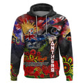 Personalised Australia Rugby Panthers ANZAC Hoodie Penrith Scratch Style