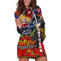 Personalised Australia Rugby Panthers ANZAC Hoodie Dress Penrith Scratch Style