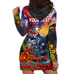 Personalised Australia Rugby Panthers ANZAC Hoodie Dress Penrith Scratch Style