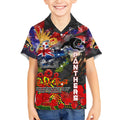 Personalised Australia Rugby Panthers ANZAC Kid Hawaiian Shirt Penrith Scratch Style