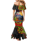 Personalised Australia Rugby Panthers ANZAC Mermaid Dress Penrith Scratch Style
