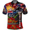 Personalised Australia Rugby Panthers ANZAC Polo Shirt Penrith Scratch Style