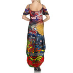 Personalised Australia Rugby Panthers ANZAC Summer Maxi Dress Penrith Scratch Style