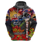 Personalised Australia Rugby Panthers ANZAC Zip Hoodie Penrith Scratch Style