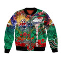 Personalised Australia Rugby Rabbitohs ANZAC Bomber Jacket South Sydney Scratch Style