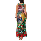 Personalised Australia Rugby Rabbitohs ANZAC Family Matching Tank Maxi Dress and Hawaiian Shirt South Sydney Scratch Style
