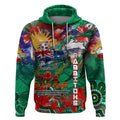 Personalised Australia Rugby Rabbitohs ANZAC Hoodie South Sydney Scratch Style