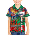 Personalised Australia Rugby Rabbitohs ANZAC Kid Hawaiian Shirt South Sydney Scratch Style