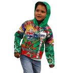 Personalised Australia Rugby Rabbitohs ANZAC Kid Hoodie South Sydney Scratch Style