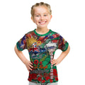 Personalised Australia Rugby Rabbitohs ANZAC Kid T Shirt South Sydney Scratch Style
