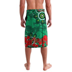 Personalised Australia Rugby Rabbitohs ANZAC Lavalava South Sydney Scratch Style