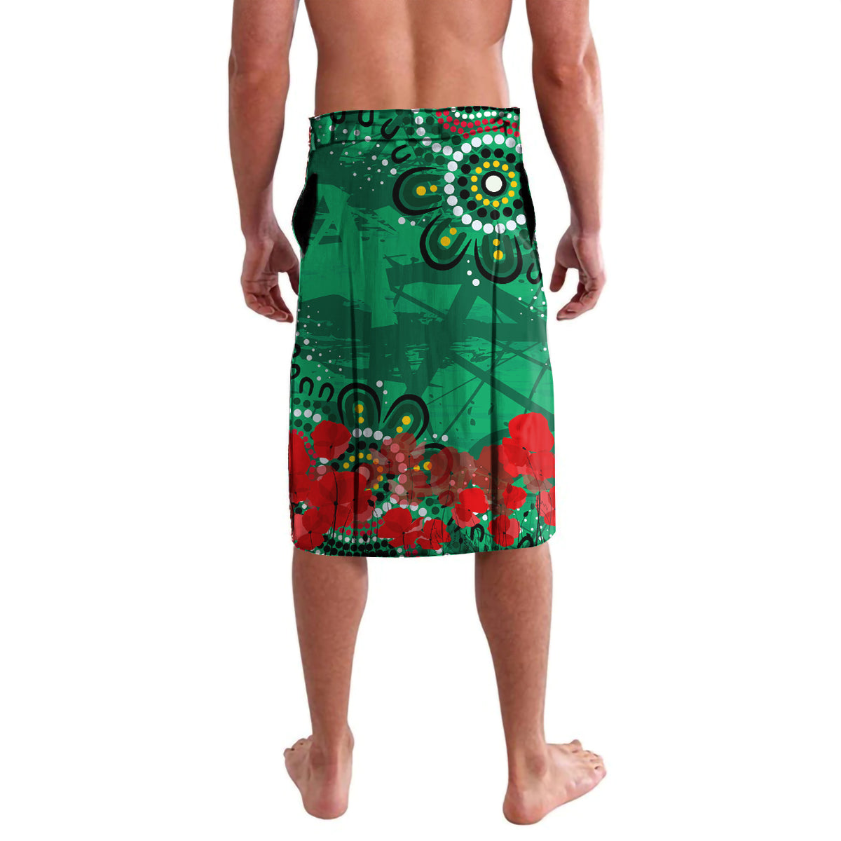 Personalised Australia Rugby Rabbitohs ANZAC Lavalava South Sydney Scratch Style