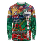 Personalised Australia Rugby Rabbitohs ANZAC Long Sleeve Shirt South Sydney Scratch Style