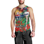 Personalised Australia Rugby Rabbitohs ANZAC Men Tank Top South Sydney Scratch Style