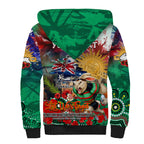 Personalised Australia Rugby Rabbitohs ANZAC Sherpa Hoodie South Sydney Scratch Style