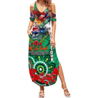 Personalised Australia Rugby Rabbitohs ANZAC Summer Maxi Dress South Sydney Scratch Style