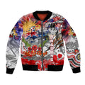 Personalised Australia Rugby Dragons ANZAC Bomber Jacket St George Illawarra Scratch Style
