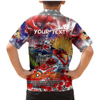 Personalised Australia Rugby Dragons ANZAC Family Matching Mermaid Dress and Hawaiian Shirt St George Illawarra Scratch Style