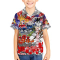 Personalised Australia Rugby Dragons ANZAC Kid Hawaiian Shirt St George Illawarra Scratch Style