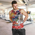 Personalised Australia Rugby Dragons ANZAC Men Tank Top St George Illawarra Scratch Style