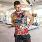 Personalised Australia Rugby Dragons ANZAC Men Tank Top St George Illawarra Scratch Style