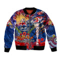 Personalised Australia Rugby Roosters ANZAC Bomber Jacket Sydney Scratch Style