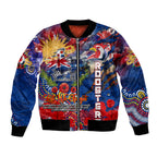 Personalised Australia Rugby Roosters ANZAC Bomber Jacket Sydney Scratch Style