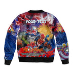 Personalised Australia Rugby Roosters ANZAC Bomber Jacket Sydney Scratch Style