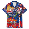 Personalised Australia Rugby Roosters ANZAC Family Matching Mermaid Dress and Hawaiian Shirt Sydney Scratch Style