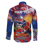 Personalised Australia Rugby Roosters ANZAC Family Matching Puletasi and Hawaiian Shirt Sydney Scratch Style