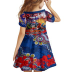 Personalised Australia Rugby Roosters ANZAC Family Matching Summer Maxi Dress and Hawaiian Shirt Sydney Scratch Style