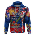Personalised Australia Rugby Roosters ANZAC Hoodie Sydney Scratch Style