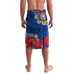 Personalised Australia Rugby Roosters ANZAC Lavalava Sydney Scratch Style