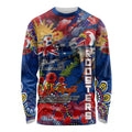 Personalised Australia Rugby Roosters ANZAC Long Sleeve Shirt Sydney Scratch Style