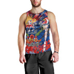 Personalised Australia Rugby Roosters ANZAC Men Tank Top Sydney Scratch Style