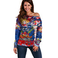 Personalised Australia Rugby Roosters ANZAC Off Shoulder Sweater Sydney Scratch Style