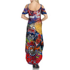 Personalised Australia Rugby Roosters ANZAC Summer Maxi Dress Sydney Scratch Style