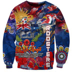 Personalised Australia Rugby Roosters ANZAC Sweatshirt Sydney Scratch Style