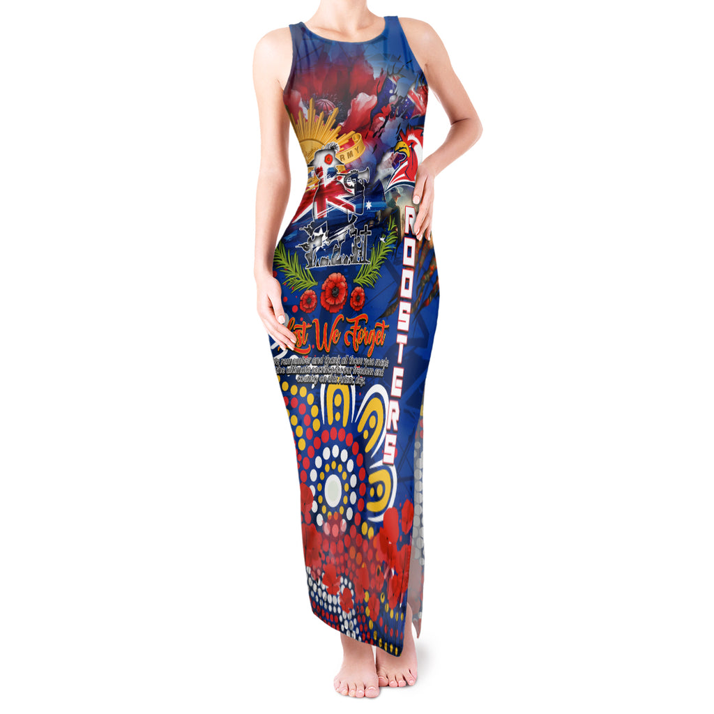 Personalised Australia Rugby Roosters ANZAC Tank Maxi Dress Sydney Scratch Style