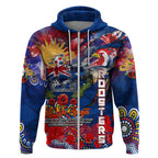 Personalised Australia Rugby Roosters ANZAC Zip Hoodie Sydney Scratch Style