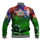 Personalised New Zealand Warriors ANZAC Baseball Jacket Scratch Style DT02