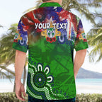 Personalised New Zealand Warriors ANZAC Hawaiian Shirt Scratch Style DT02