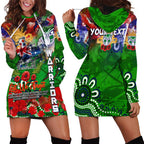 Personalised New Zealand Warriors ANZAC Hoodie Dress Scratch Style DT02