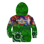 Personalised New Zealand Warriors ANZAC Kid Hoodie Scratch Style DT02
