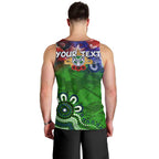 Personalised New Zealand Warriors ANZAC Men Tank Top Scratch Style DT02