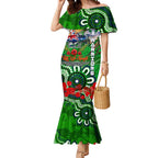 Personalised New Zealand Warriors ANZAC Mermaid Dress Scratch Style DT02