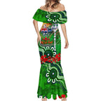 Personalised New Zealand Warriors ANZAC Mermaid Dress Scratch Style DT02