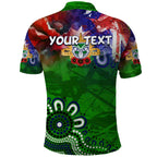 Personalised New Zealand Warriors ANZAC Polo Shirt Scratch Style DT02