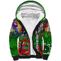 Personalised New Zealand Warriors ANZAC Sherpa Hoodie Scratch Style DT02