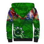 Personalised New Zealand Warriors ANZAC Sherpa Hoodie Scratch Style DT02